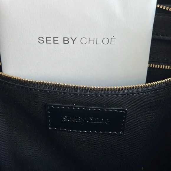 See by Chloé Top Handle Crossbody in Black/Bliss - Picture 16 of 17